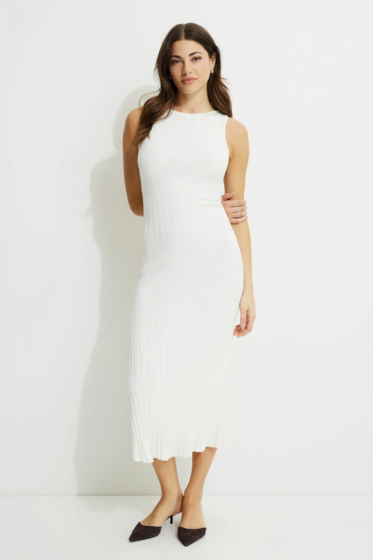 Ribbed Maxi Sweater Dress | Dynamite Clothing