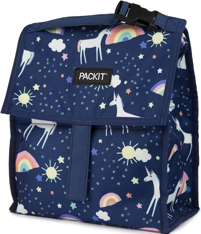 PackIt Freezable Lunch Bag with Zip Closure, Unicorn Sky | Amazon (US)