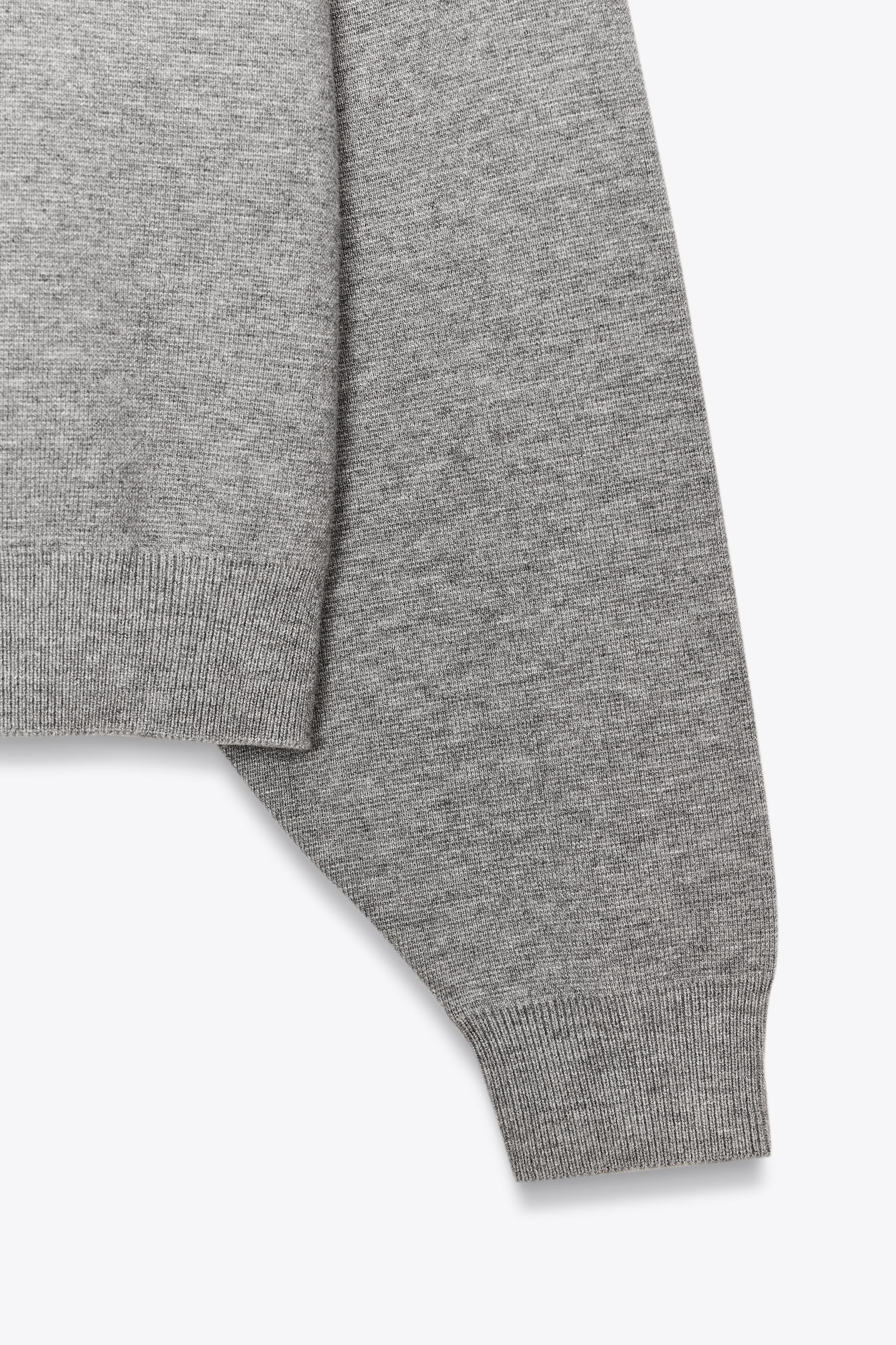 RIB KNIT SWEATSHIRT | Zara UK
