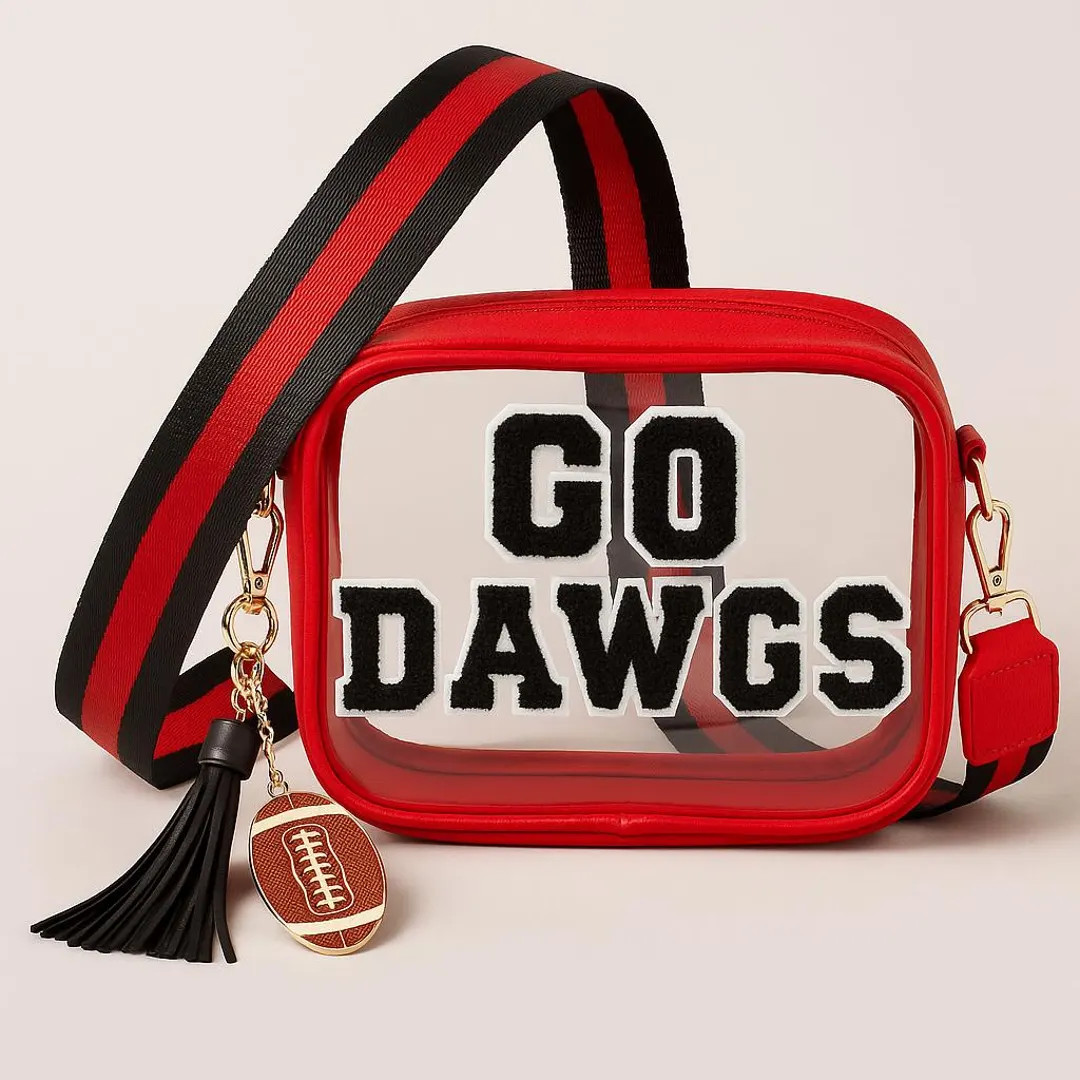 Go Dawgs Clear Stadium Crossbody Bag | Georgia Bulldogs Gameday Purse | SEC Football Tailgate Bag... | Etsy (US)