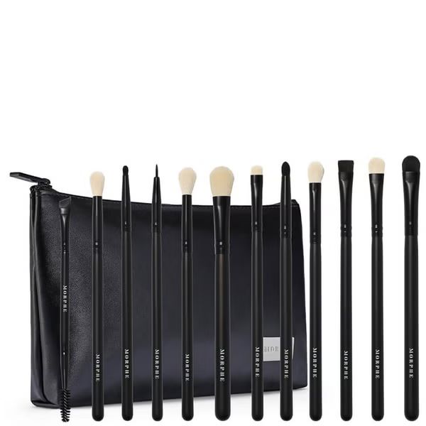 Morphe Eye Obsessed 12-Piece Eye Brush Collection + Bag | Look Fantastic (ROW)