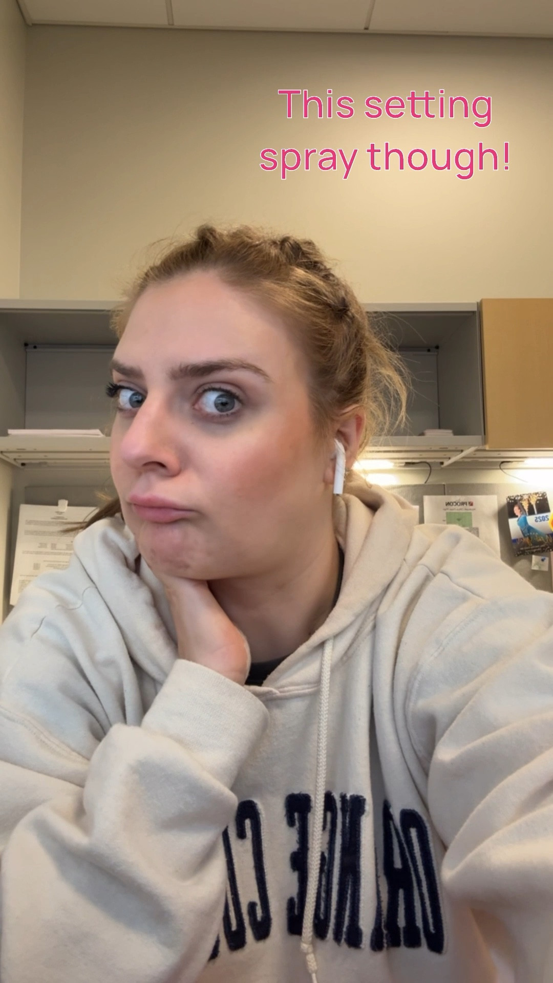 This is makeup from the day before…this setting spray kept my makeup on through a whole day of work, concert that had a weather delay, and a sleep😍

#LTKActive #LTKMidsize #LTKBeauty