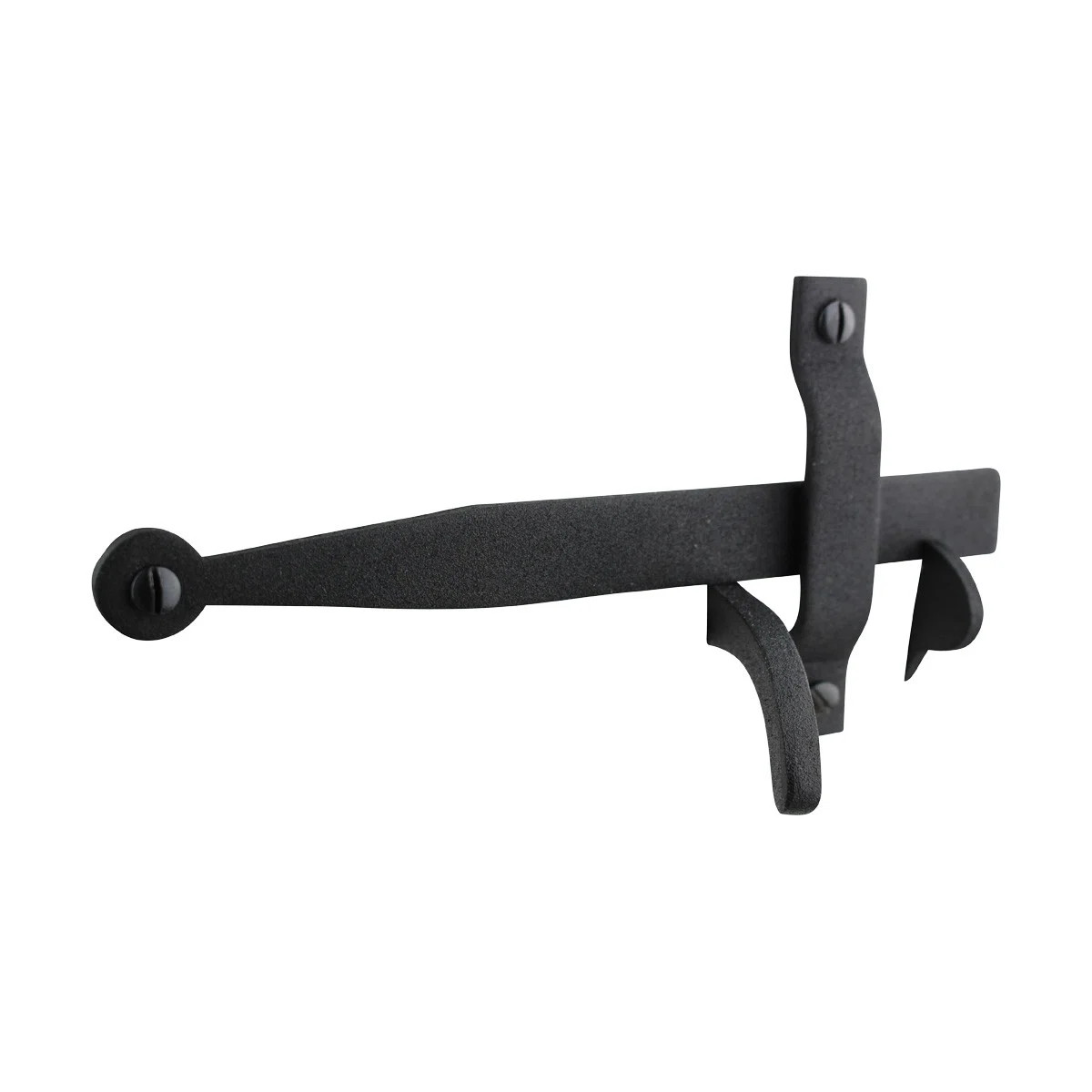 Black Cast Iron Norfolk Door Latches 8" Tall with Mounting Hardware | Wayfair North America
