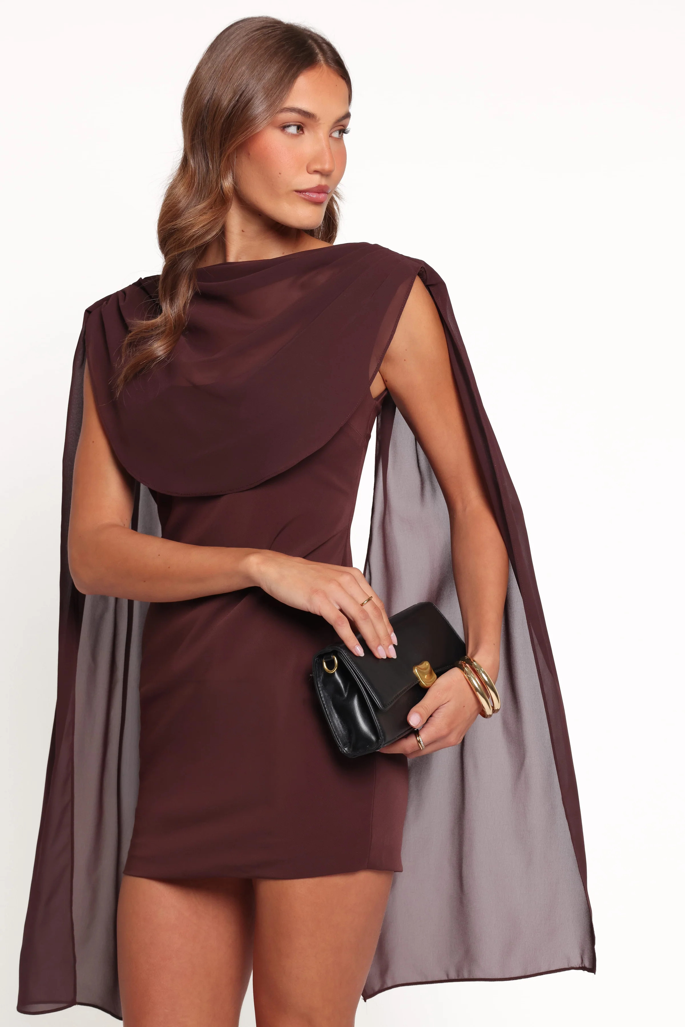 Klarissa Mini Dress - Brown | Petal & Pup (US)