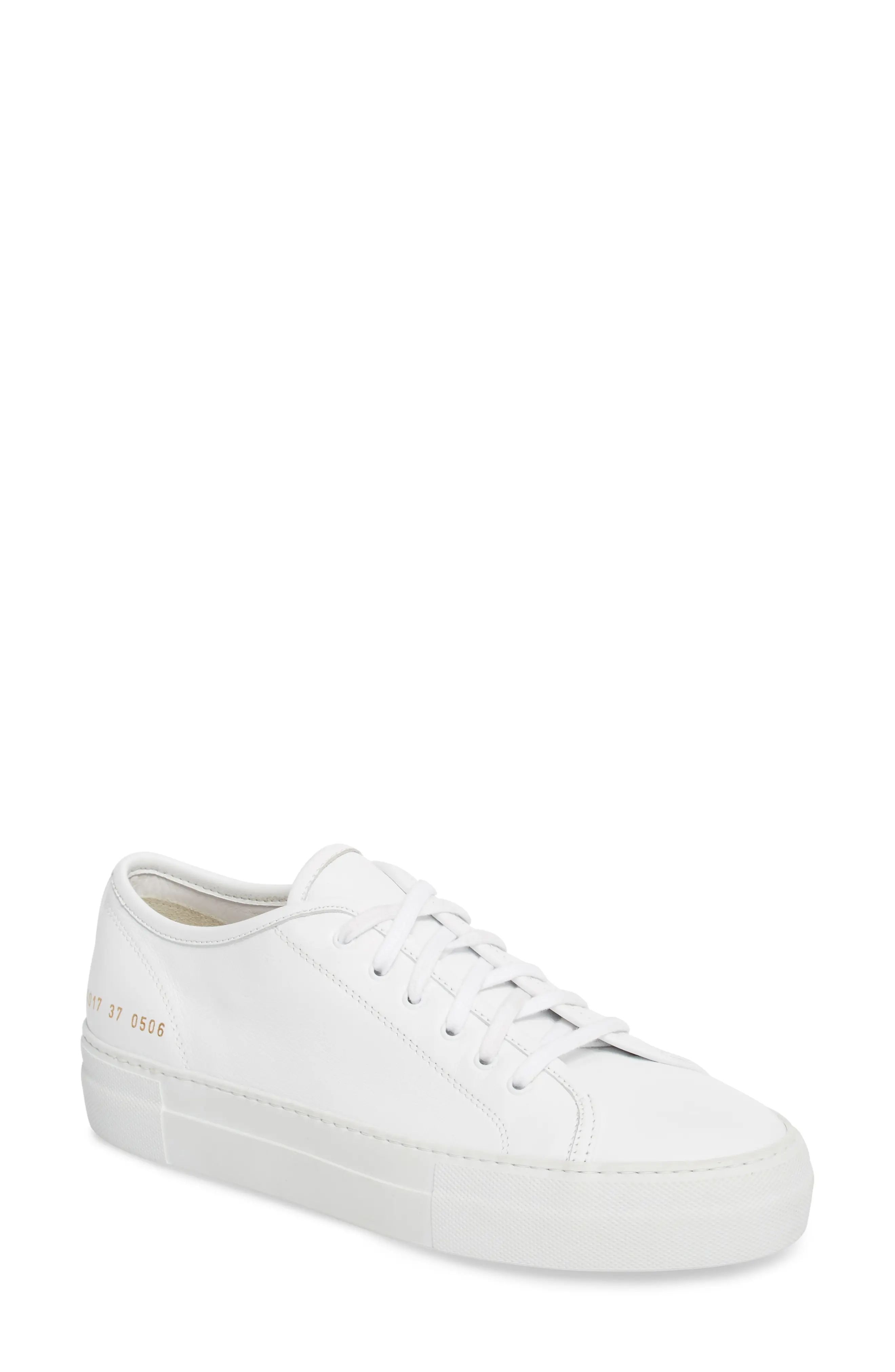 Women's Common Projects Tournament Low Top Sneaker, Size 11US - White | Nordstrom