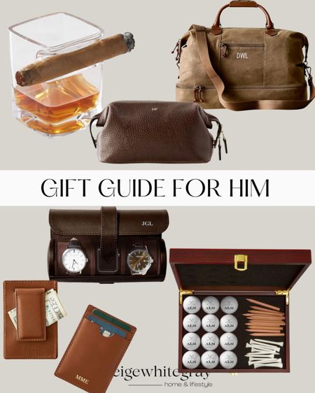 Make it special for dad or the man I. Your life with these beautiful personalized gifts for him!! The personalized golf ball set will be a hit!! And the scotch drinker would love this beautiful glass! I love the travel accessories for him and the personalized card wallet!! #giftforhim

#LTKHoliday #LTKGiftGuide #LTKmens