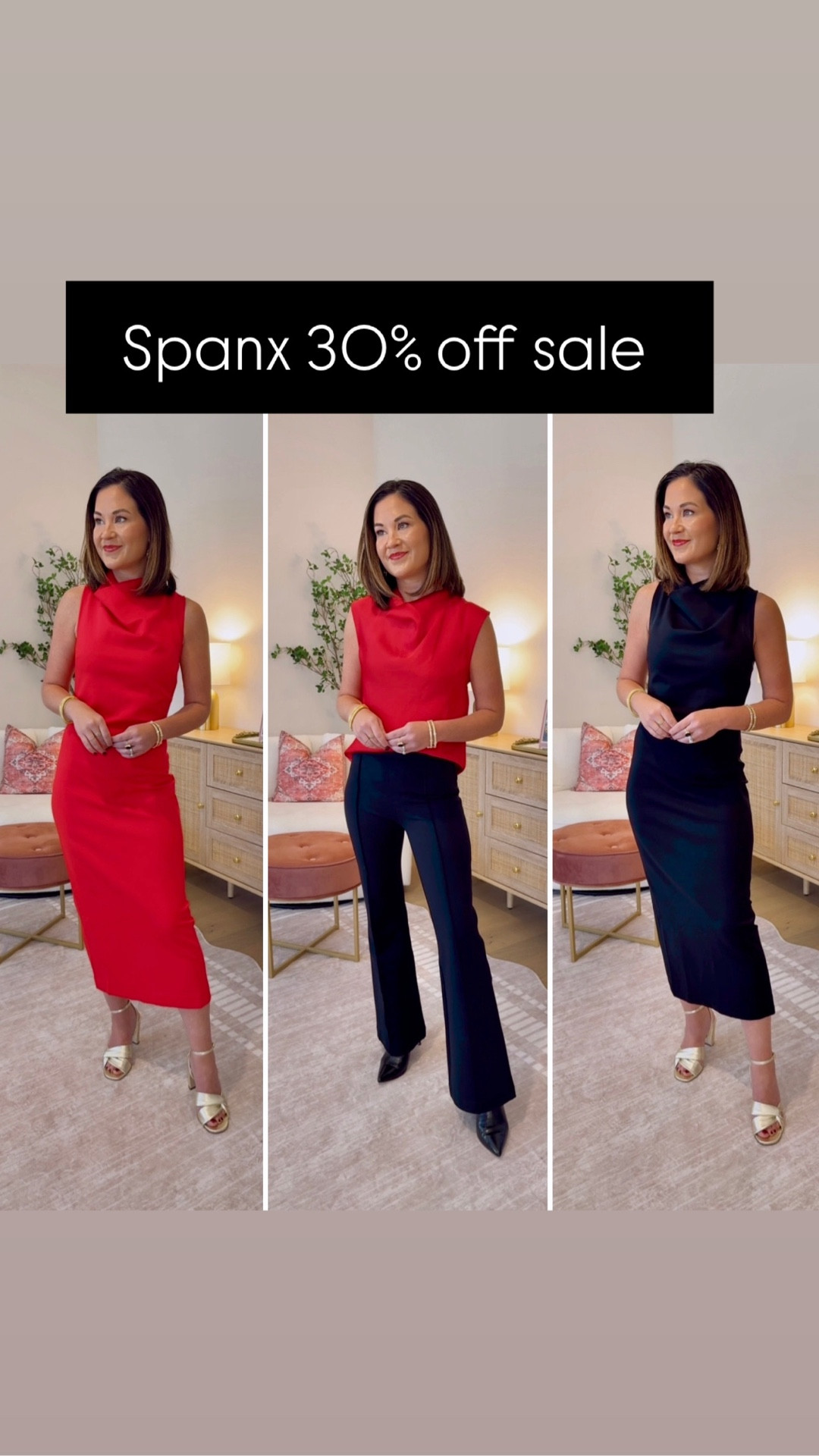 Spanx is having the sale of the season with 30% off sitewide (exclusions apply) Sharing my favorite every day air essentials here plus amazing work / date night / holiday looks too! 
Wearing an xs in tops and dresses and xs petite in bottoms 

Happy Sale Shopping XOXO Blair
#spanxpartner @spanx
