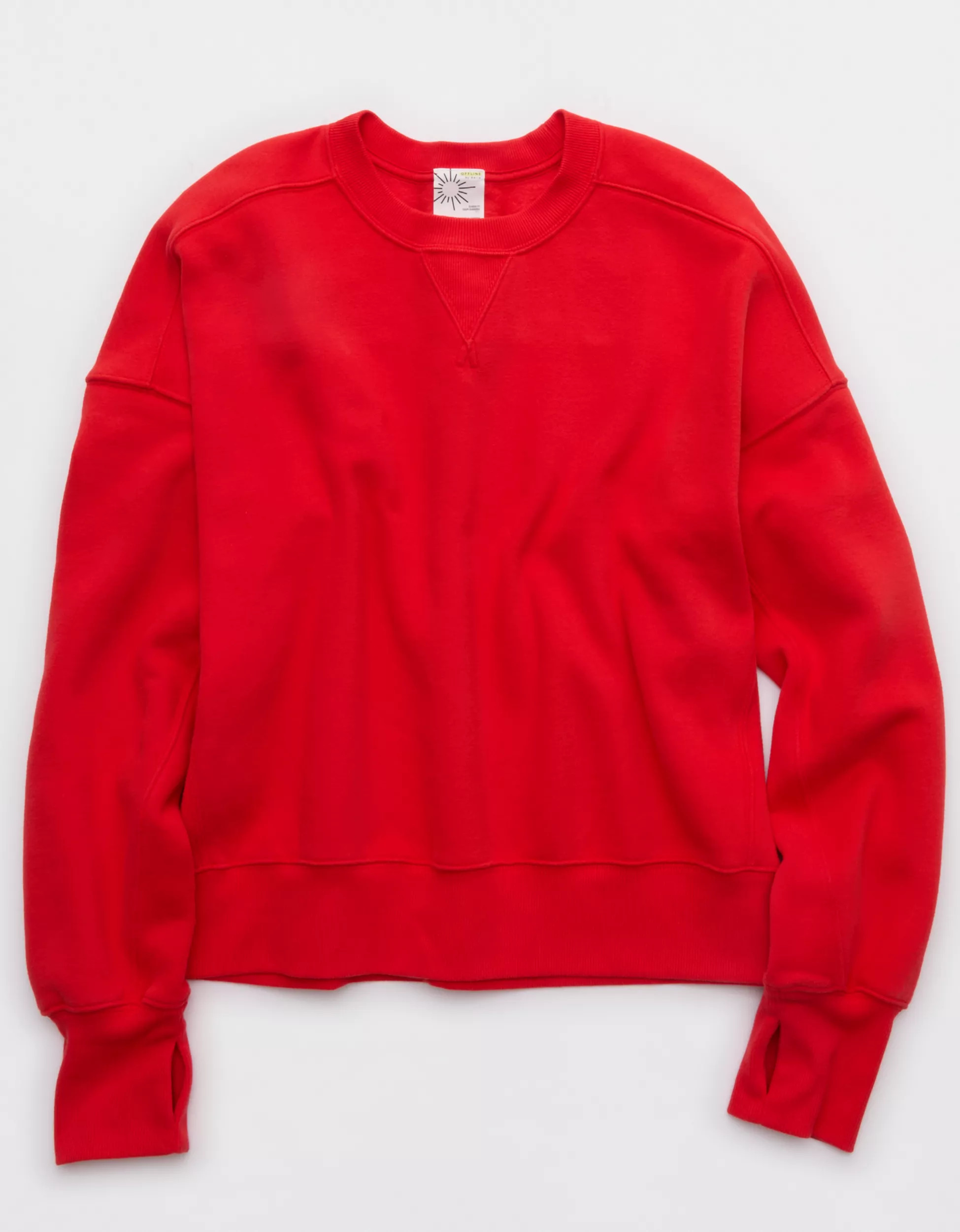 OFFLINE By Aerie Cloud Fleece Classic Crewneck | Aerie