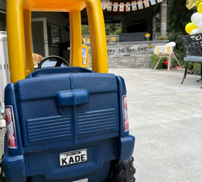 Custom Ride-on Car License Plate: Personalized 3D Printed Tag for Coupe (3.5x2in) - Etsy | Etsy (US)