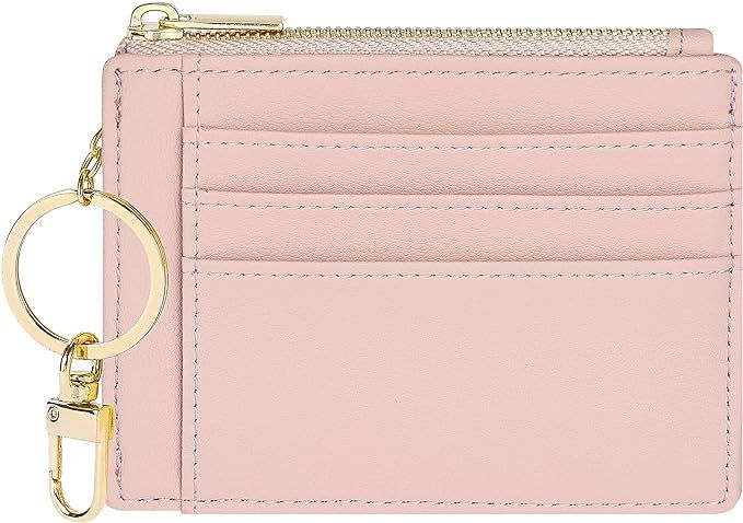 Sodsay Card Case Slim Front Pocket Wallet for Women Credit Card Holder with Keychain | Amazon (US)