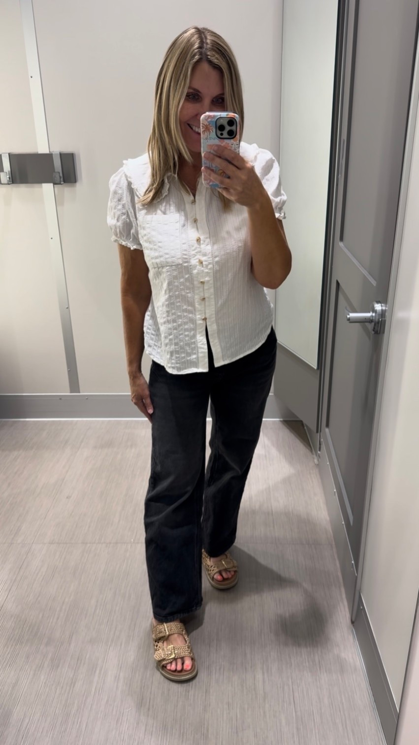 Volunteer day , then Target run!
I love this top and the Peter Pan collar! 🧚🏼

#LTKootd #LTKmomlife #LTKOver40