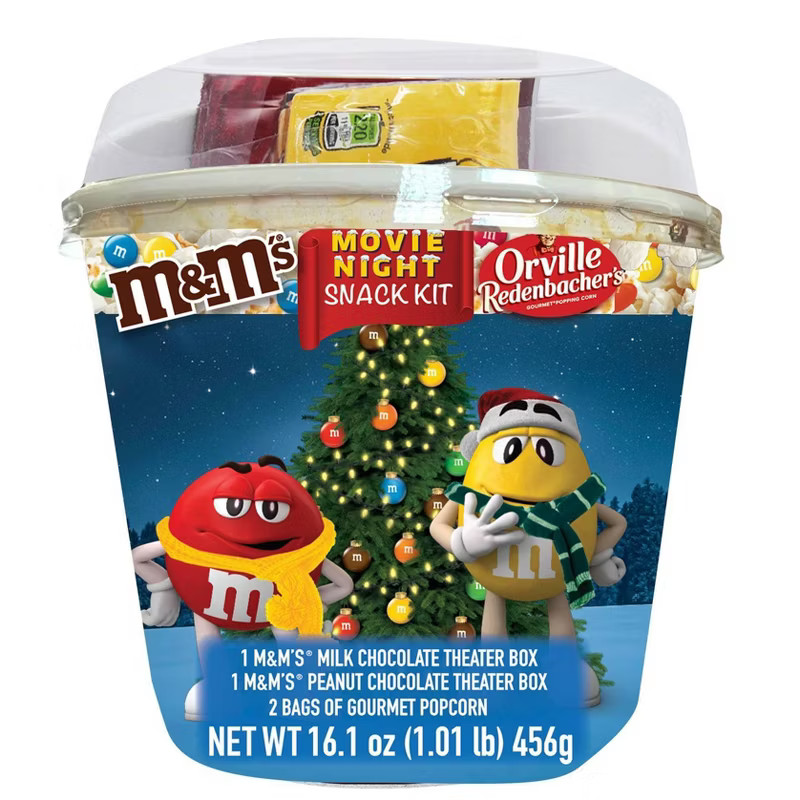 M&M's Holiday Gourmet Movie Night Snack Kit Variety Pack - 13oz | Target