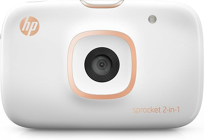 HP Sprocket 2-in-1 Portable Photo Printer & Instant Camera, print social media photos on 2x3" sti... | Amazon (US)