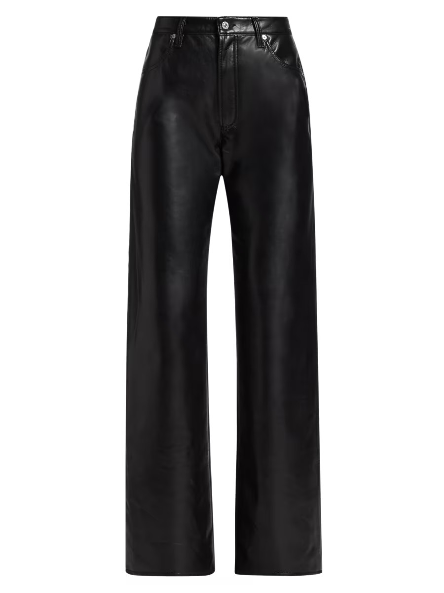 Annina Recycled Leather Trousers | Saks Fifth Avenue