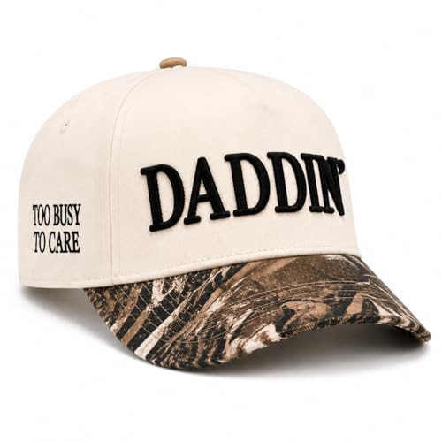 STREWEEK DADDIN’ Trucker Hat for Men, Embroidered Dad Baseball Cap, Fathers Day Funny Gifts for Husband Dad | Amazon (US)