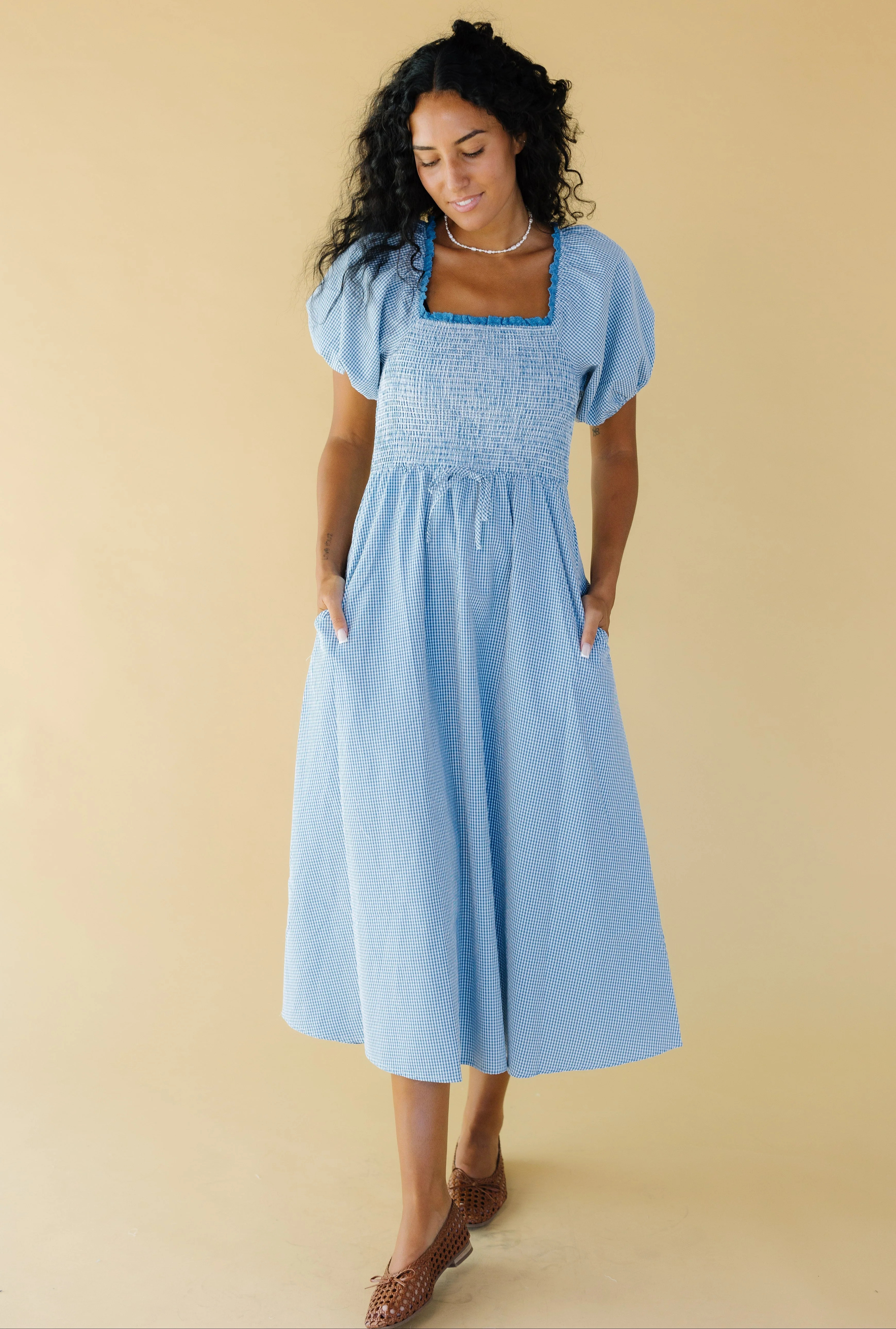 Brass & Roe Modest Margot Square Neck Dress | Called To Surf