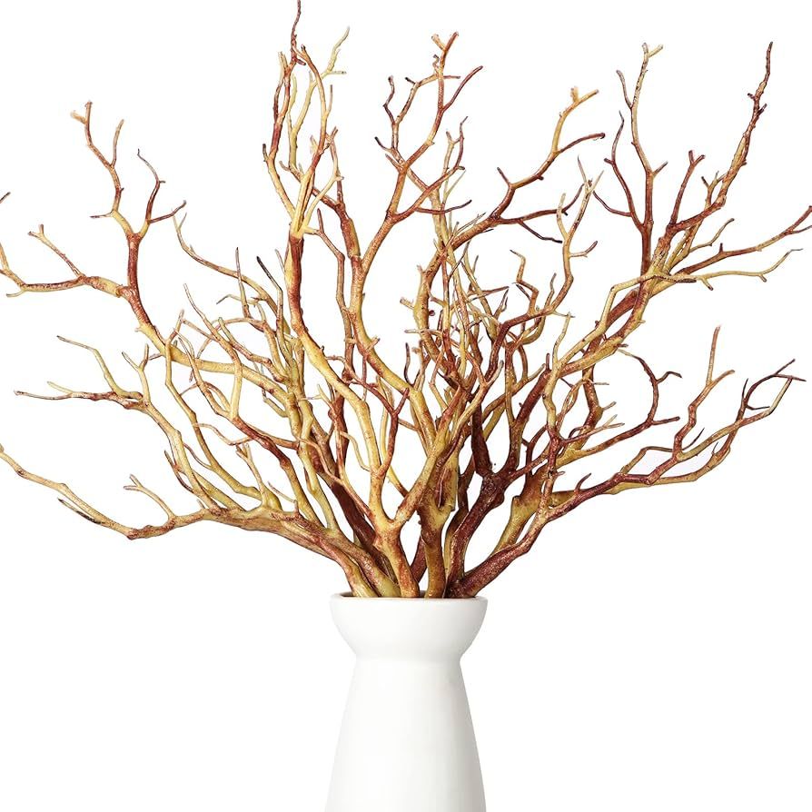 Geosar Plastic Manzanita Branches Artificial Fake Antler Shaped Tree Branch Small Decorative Plan... | Amazon (US)