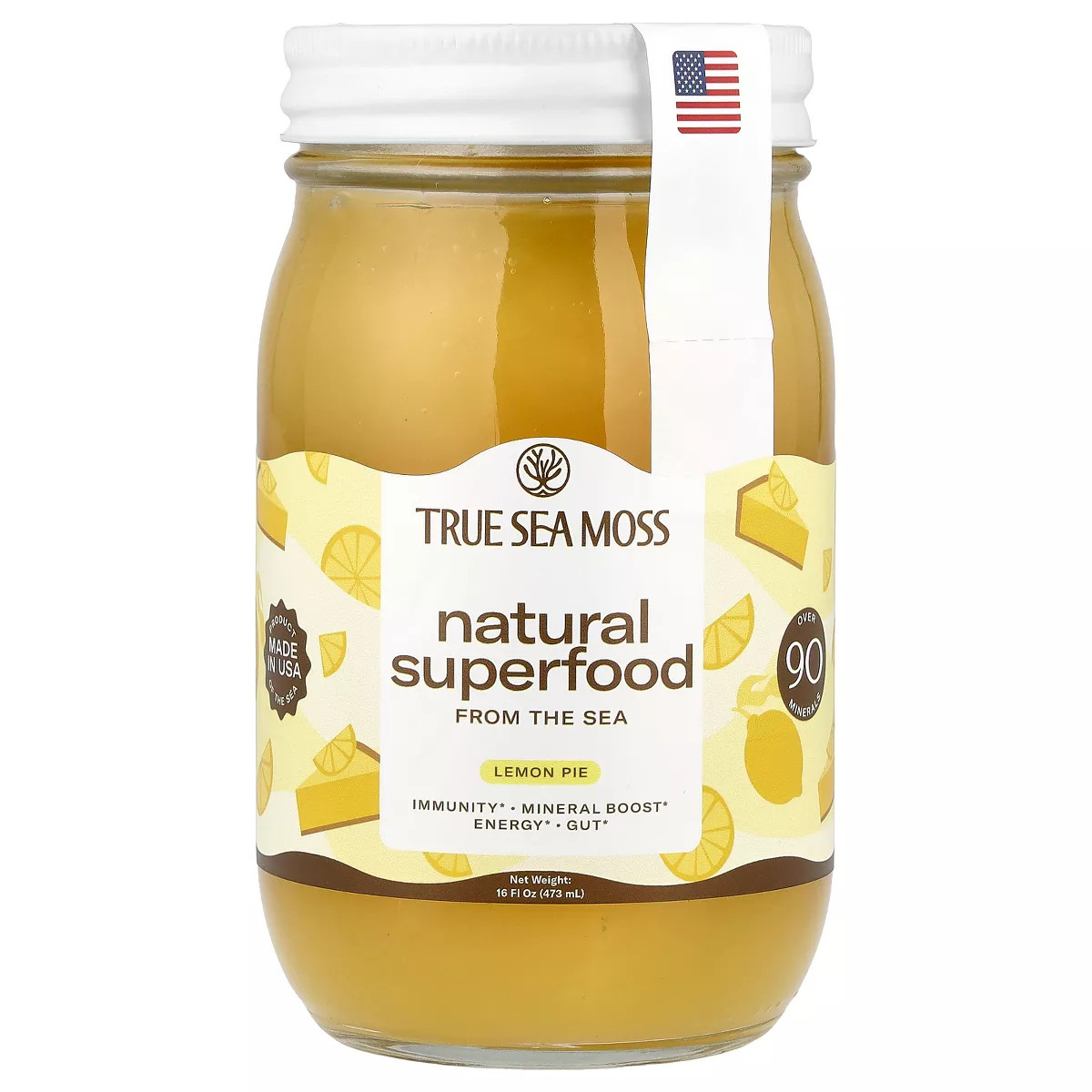 True Sea Moss Natural Superfood From The Sea, Lemon Pie, 16 fl oz (473 ml) | Target