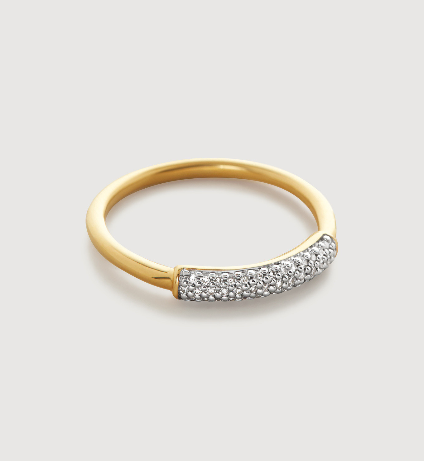 Fiji Bar Diamond Stacking Ring | Monica Vinader (Global)