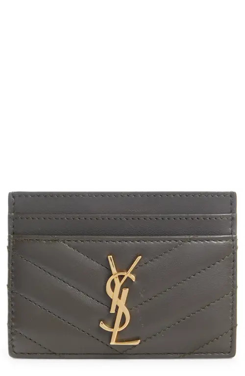 Cassandra Matelassé Leather Card Case | Nordstrom