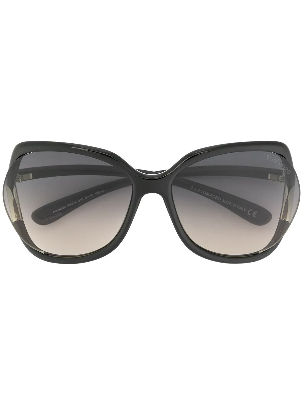TOM FORD Eyewear oversized frame sunglasses - Black | Farfetch Global