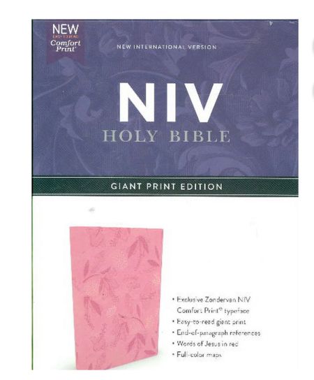 NIV Reference Bible - Giant Print Edition - Pink Leathersoft Comfort Print

#LTKMostLoved #LTKGiftGuide #LTKU