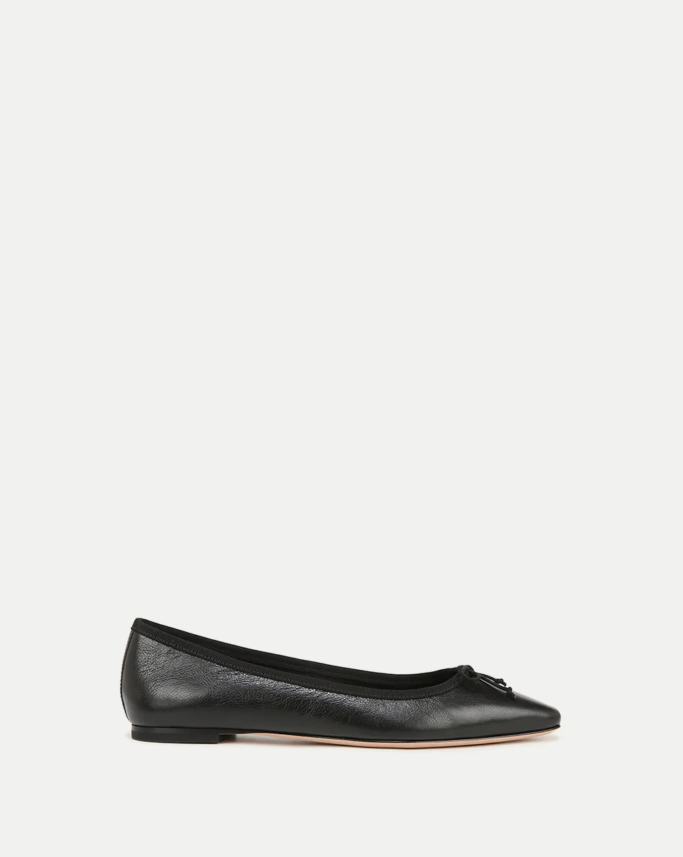 Catherine Leather Ballet Flat | Veronica Beard