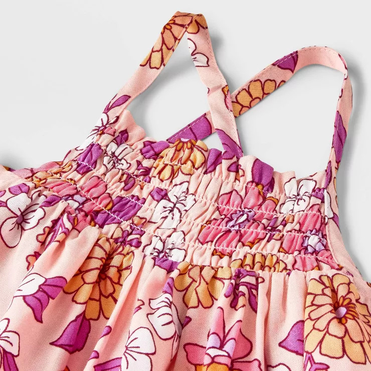 Baby Girls' Floral Tank Top & Bottom Set - Cat & Jack™ Pink | Target
