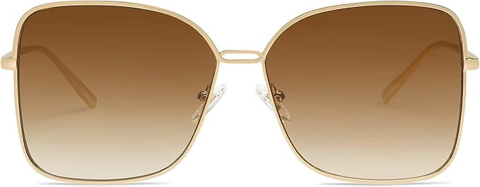 SOJOS Trendy Square Oversized Sunglasses Womens Mens UV400 Big Large Designer Shades SJ1082 | Amazon (US)
