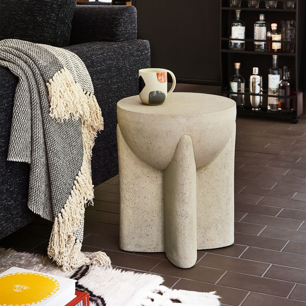Monti Lava Stone Side Table | West Elm (US)