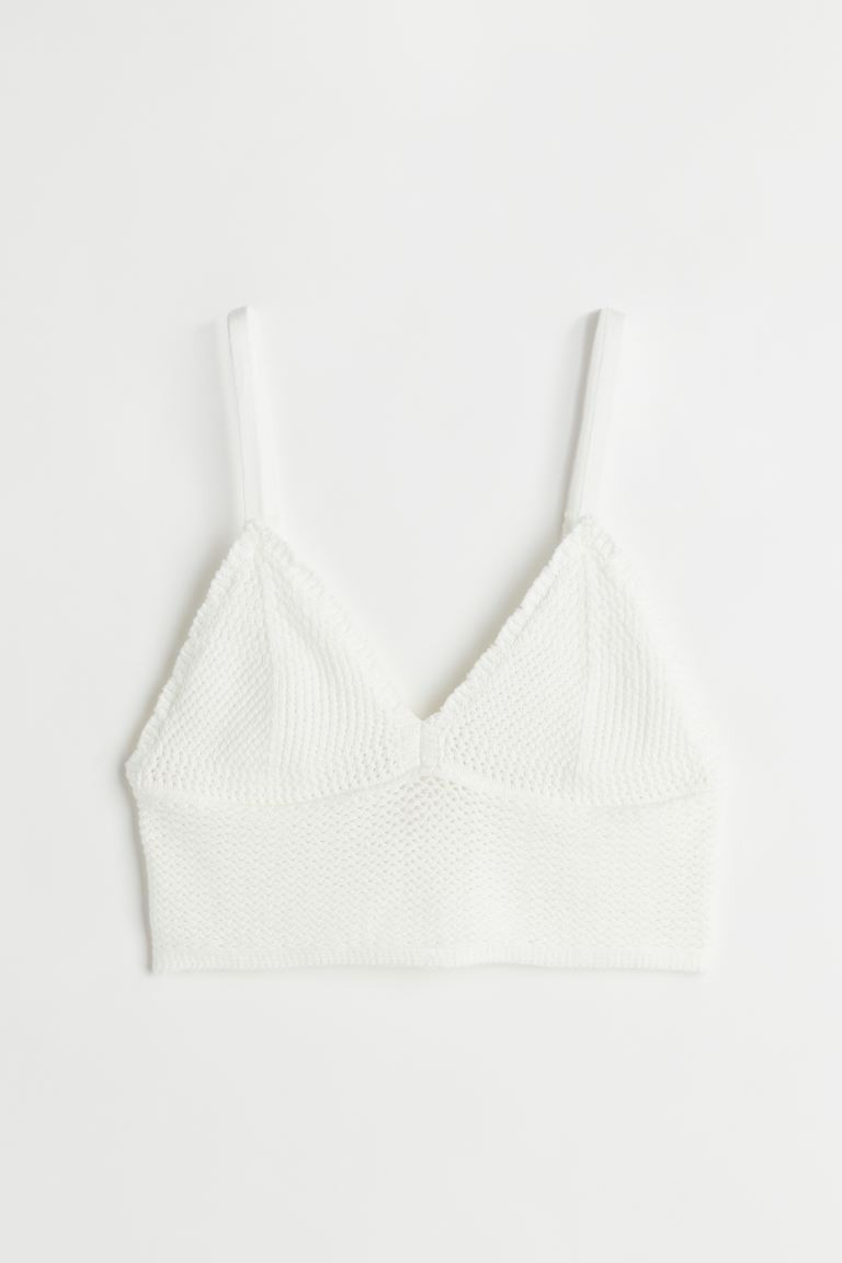 Crop Top in Häkeloptik | H&M (DE, AT, CH, NL, FI)