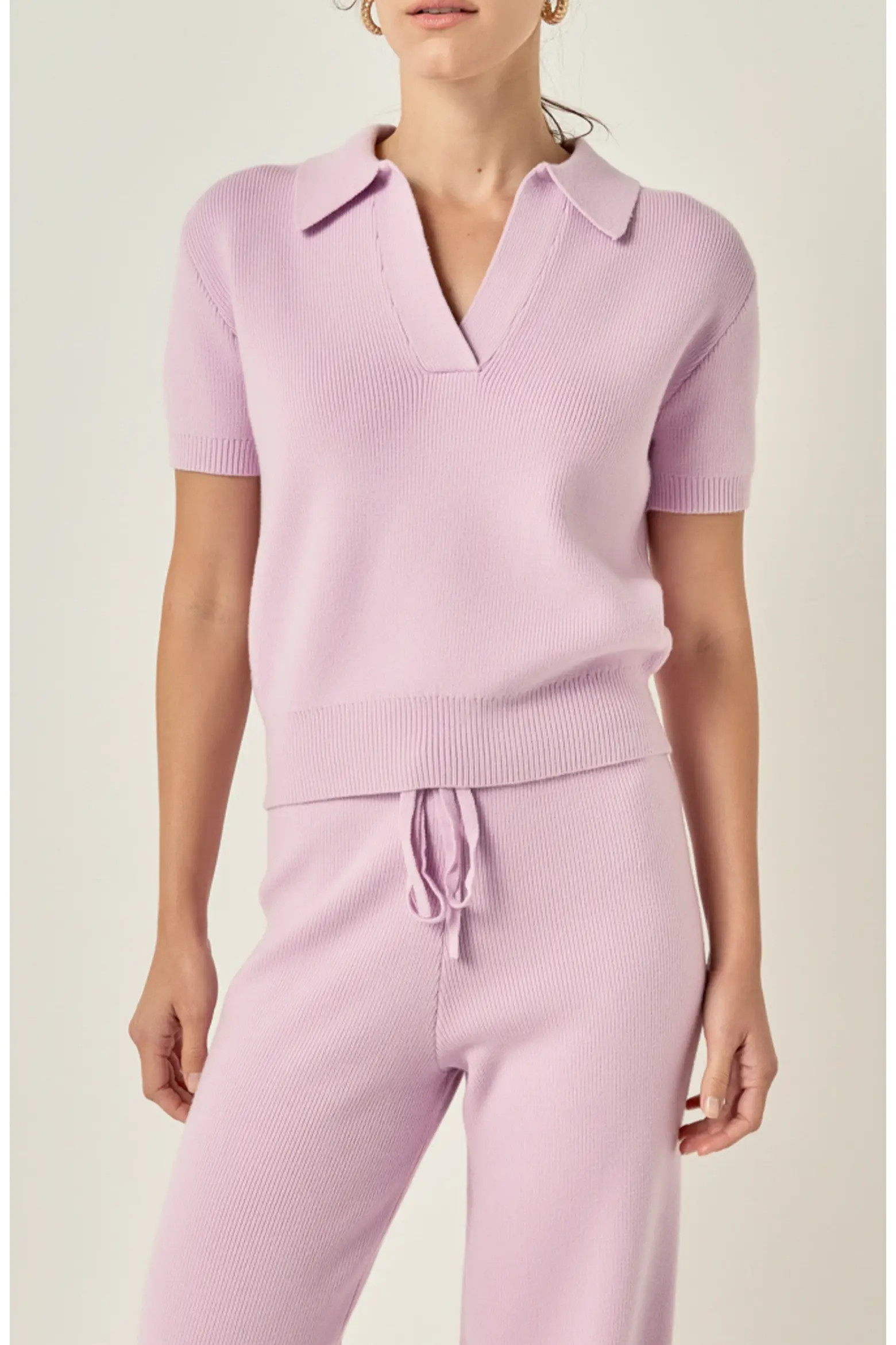 English Factory Johnny Collar Knit Top (Women) | Nordstrom | Nordstrom