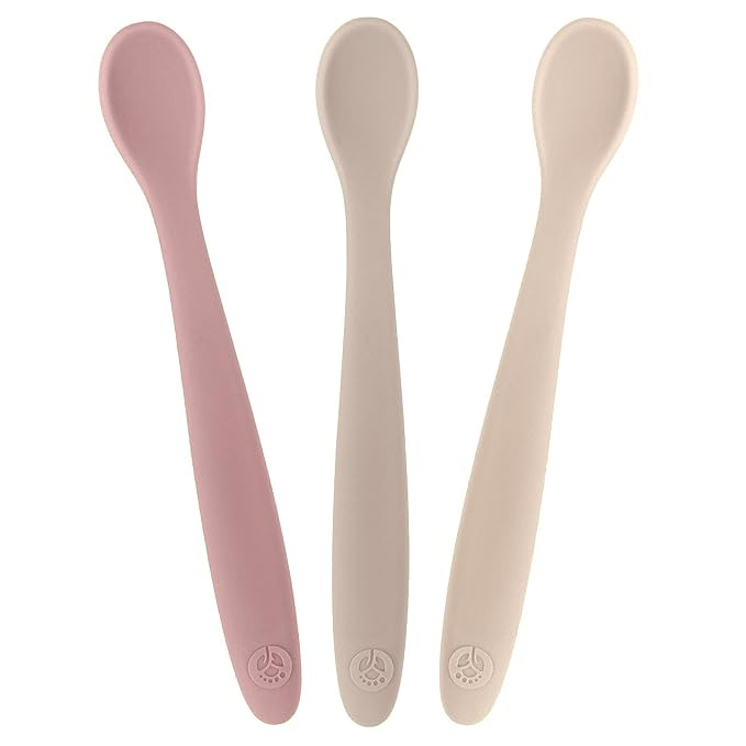 WeeSprout Silicone Baby Spoons - First Stage Feeding Spoons for Infants, Soft-Tip Easy on Gums, B... | Amazon (US)