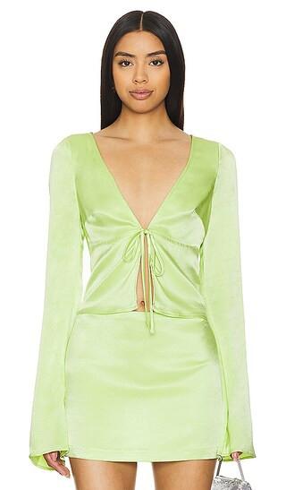 Adriana Top in Lime Green | Revolve Clothing (Global)
