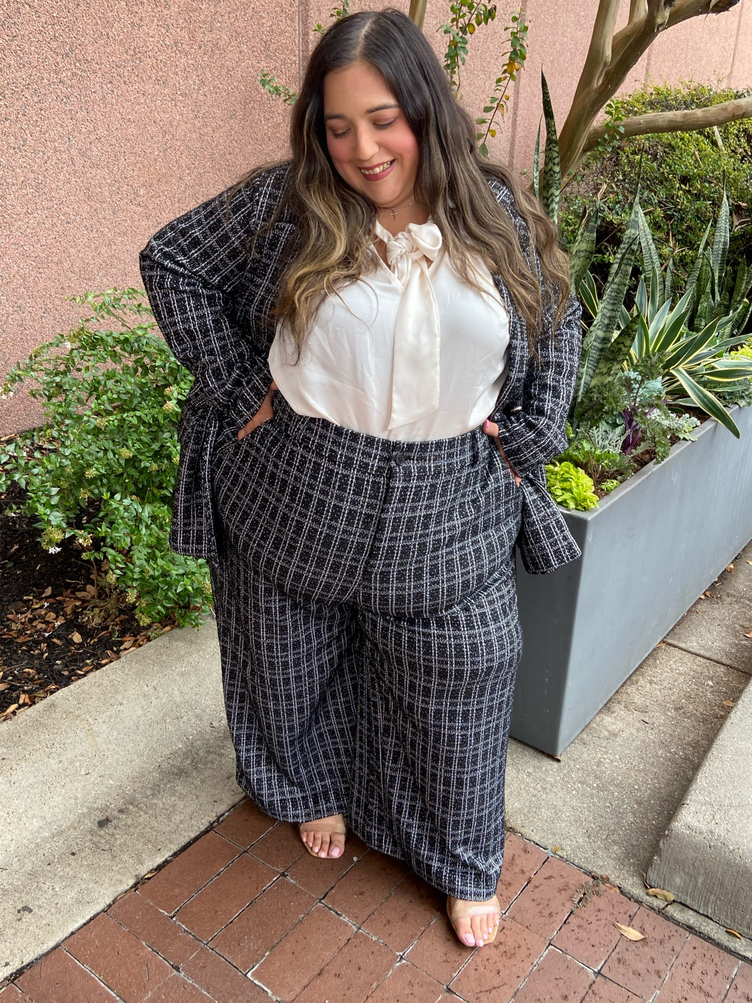 The BEST set from torrid ever! ✨🖤 sparkly tweed! I sign me up  

#LTKWorkwear #LTKPlusSize #LTKFindsUnder100