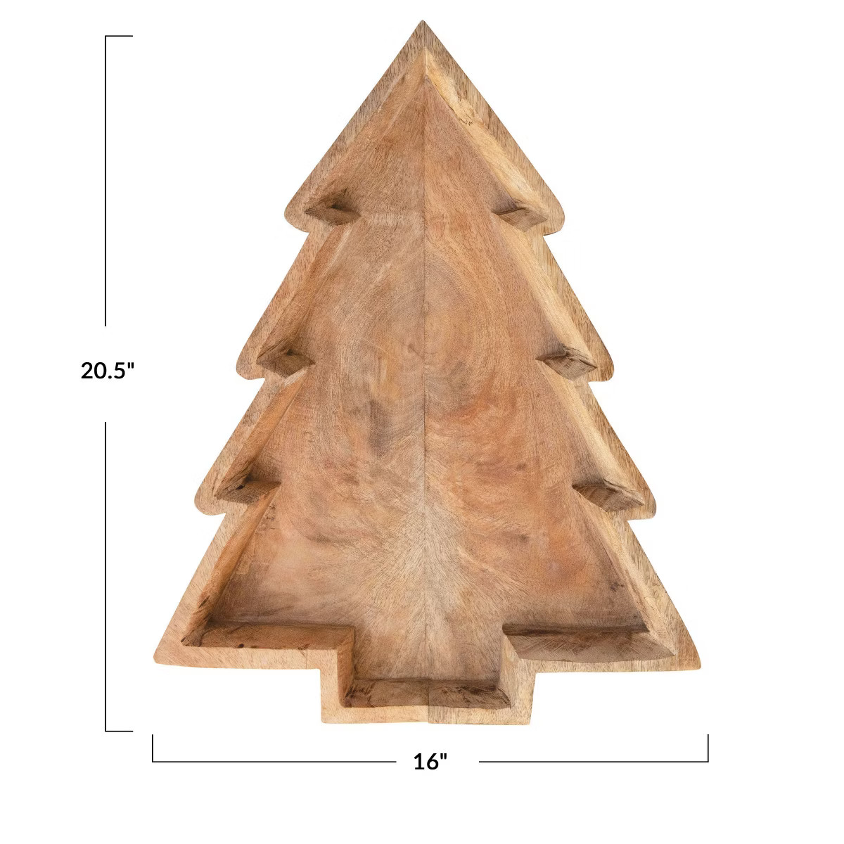 Storied Home Mango Wood Tree Shaped Tray | Target