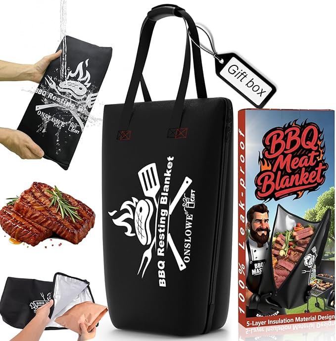 21in BBQ Blanket for Resting Meat - Meat Resting Bag of Washable Oxford Cloth - Insulated Brisket... | Amazon (US)