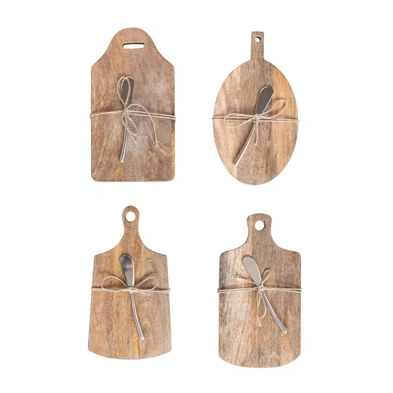 Mango Wood Board With Knife | Wayfair North America