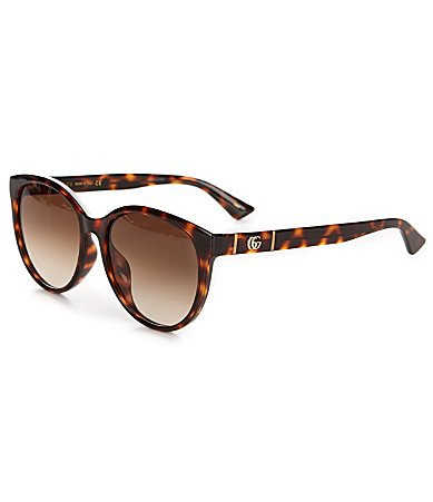 Gucci Rounded Tortoise Sunglasses - Havana | Dillard's