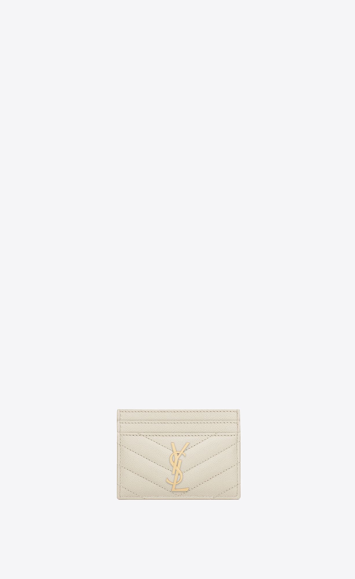 Monogram card case in grain de poudre embossed leather | Saint Laurent | YSL.com | Saint Laurent Inc. (Global)