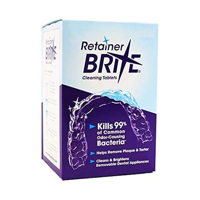 Retainer Brite Tablets for Cleaner Retainers and Dental Appliances - 96 Count | Amazon (US)