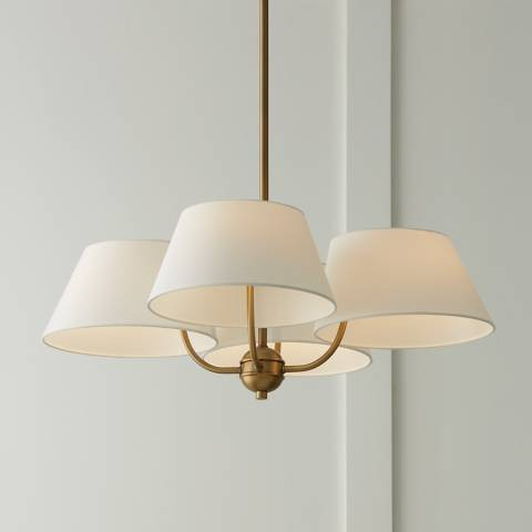 Capital Welsley 25 1/2" Wide Aged Brass 4-Light Chandelier - #0469C | Lamps Plus | Lamps Plus