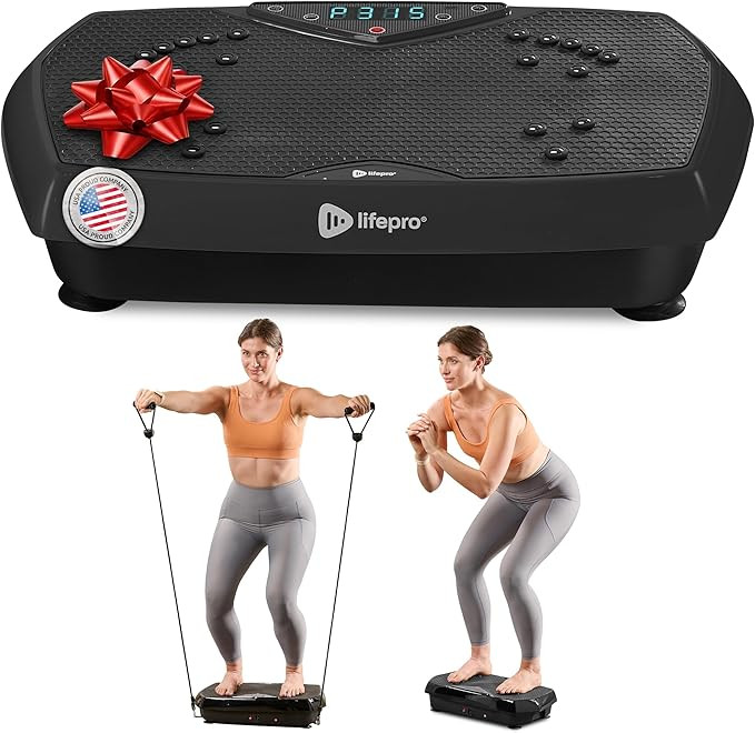 Lifepro Vibration Plate Exercise Machine with Magnetic Acupoints - Full Body Vibration Platform f... | Amazon (US)