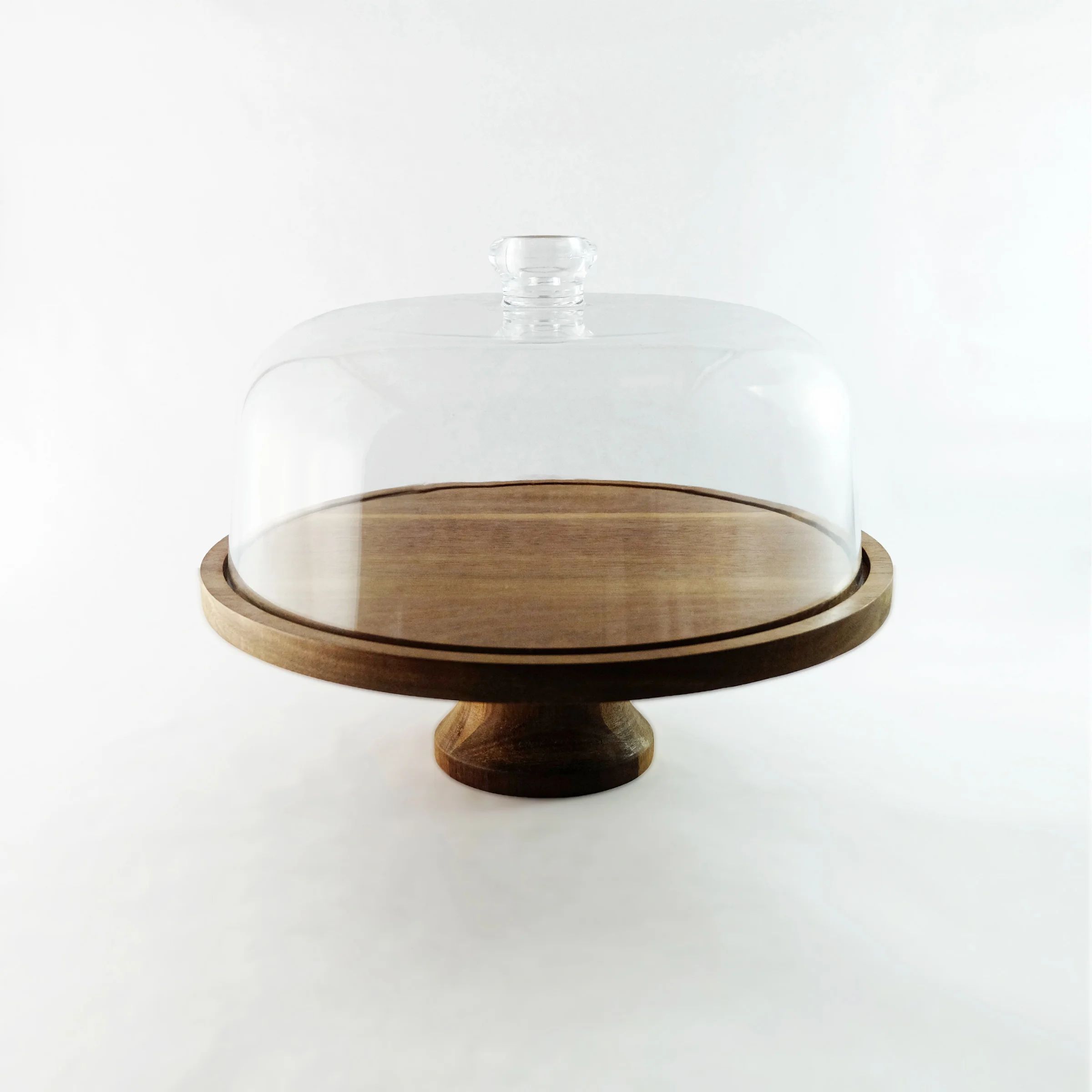 Godinger Silver Art Co Godinger Willow Wood Cake Stand | Wayfair | Wayfair North America