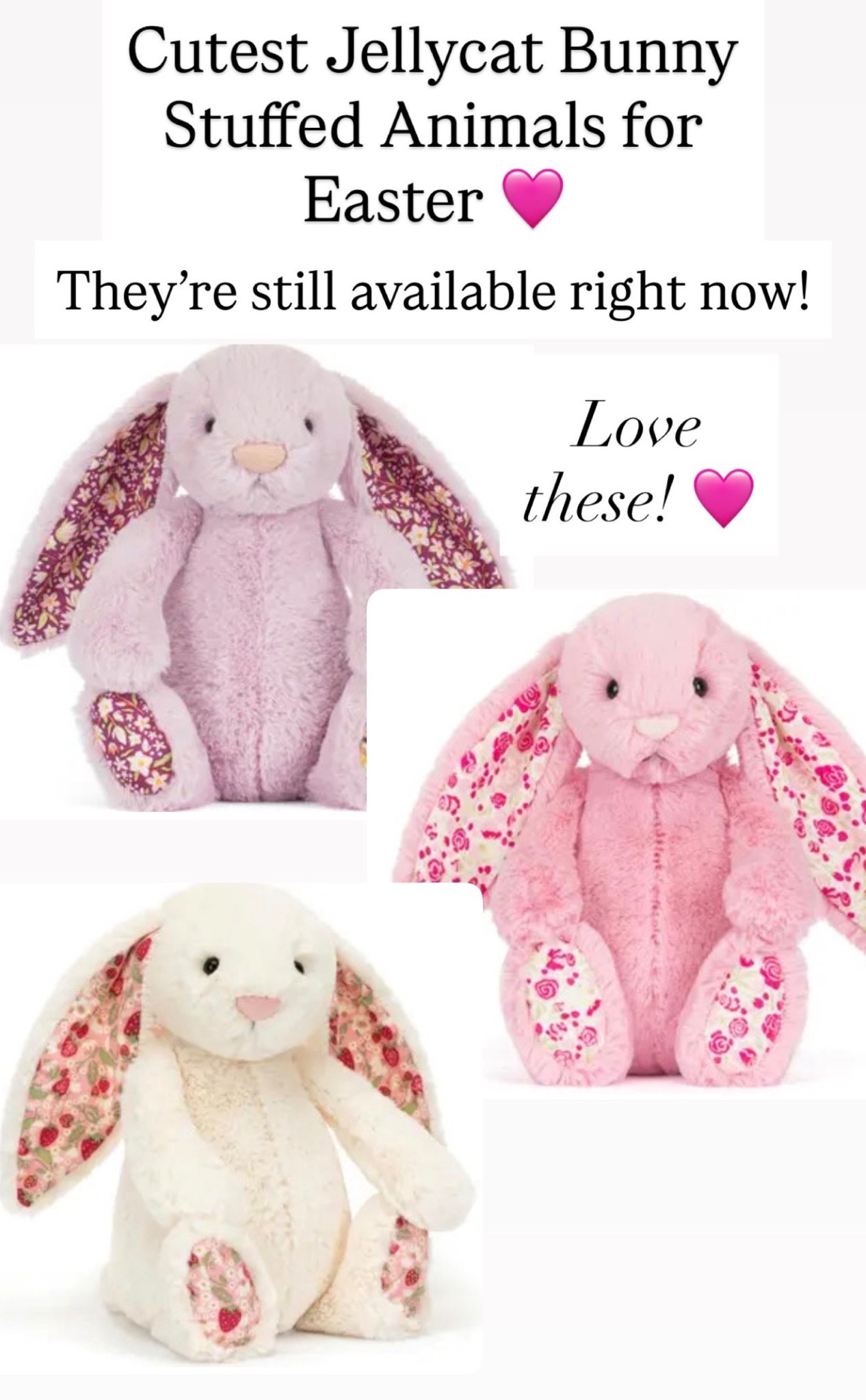 Jellycat bunny stuffed animals 

#LTKKids
