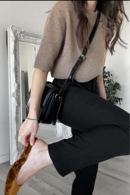 About velvet shoes and Parisian neutral style ☕️

Brown velvet shoes, Parisian shoes, sling back shoes, square toe shoes, brown knit top, neutral style outfit, women’s work outfit, workwear 

#LTKstyletip #LTKworkwear #LTKshoecrush