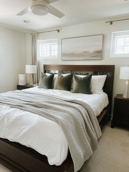 White bedding duvet cover velvet pillows Amazon bedroom finds Target bedroom style 