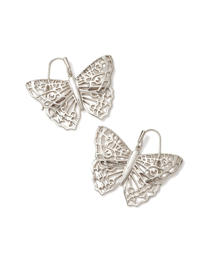 Hadley Butterfly Drop Earrings in Silver | Kendra Scott | Kendra Scott