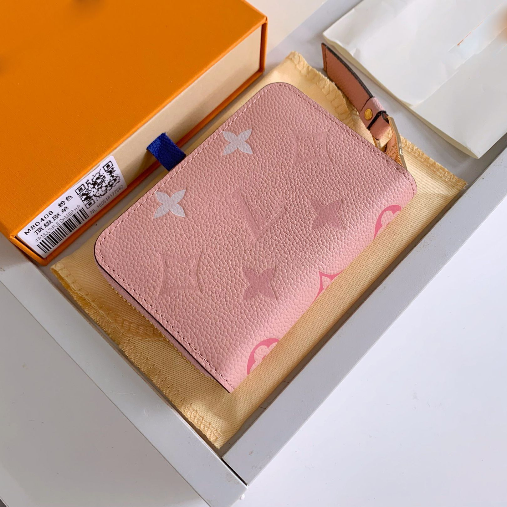 women Zippy Short Wallets Embossed Flowers Wallet Coin Purse With original box | DHGate