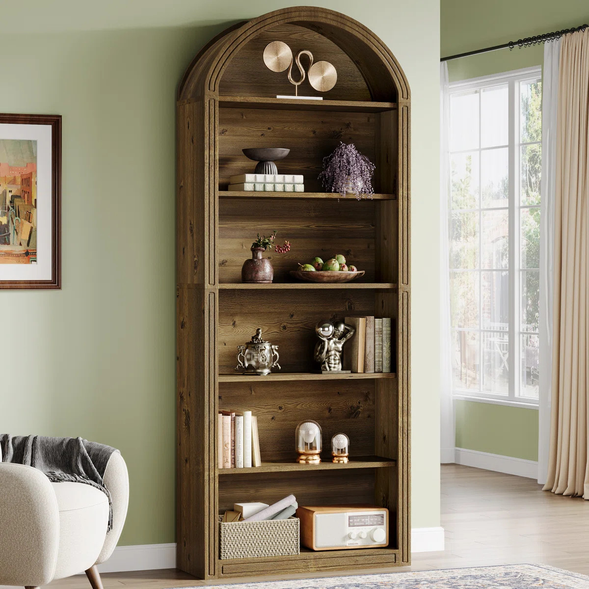 Tall Arched Bookcase | Wayfair North America